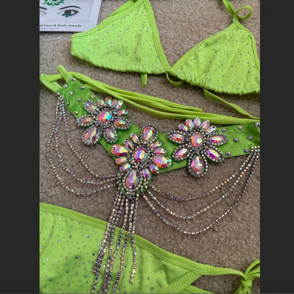 LUMI SHOP Neon Fairy Full Outfit Size S - Picture 3 of 5